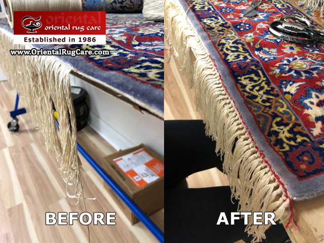 Silk Rug Fringe Repair Kendall