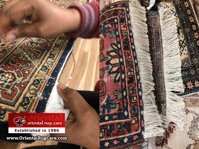 Oriental Rug Fringe Repair Service in