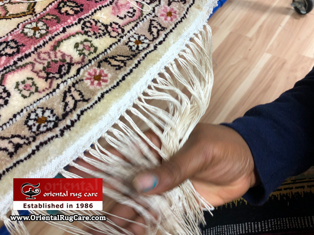 Silk Rug Fringe Restored Pompano Beach