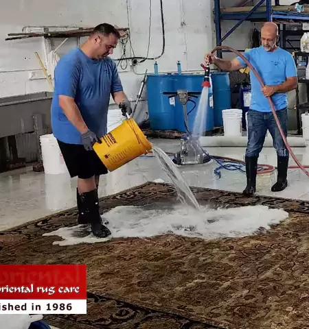 Oriental Rug Cleaning Process