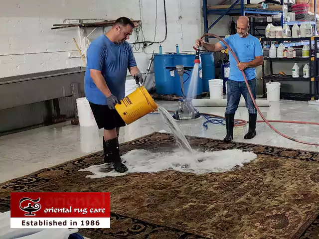 Oriental Rug Cleaning Process